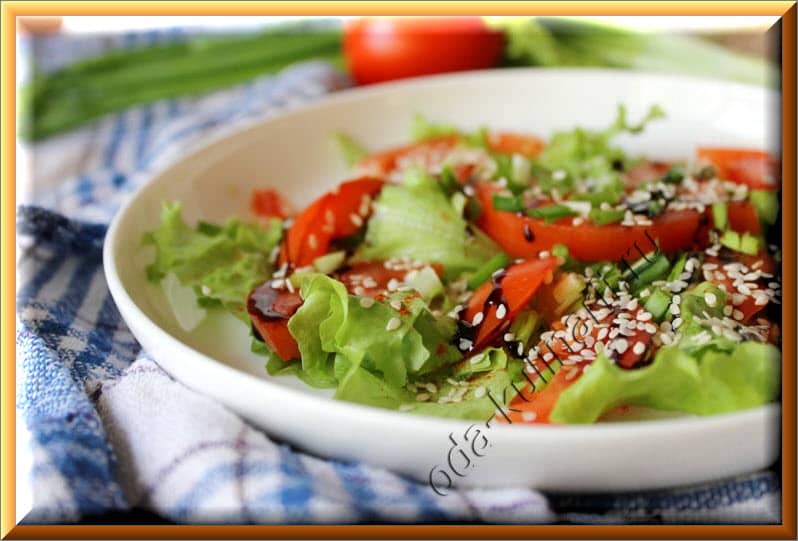диетический салат из помидоров рецепт с фото