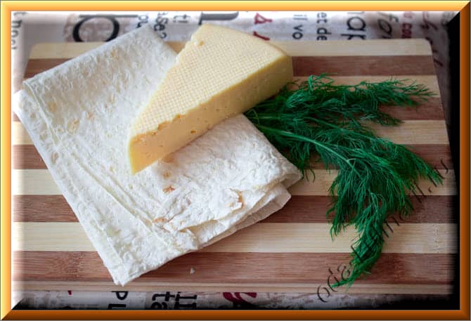 рецепт с фото закуска из лаваша с сыром