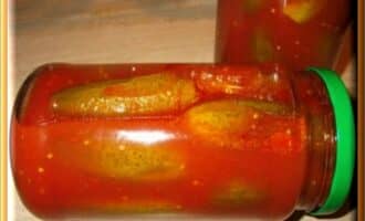 Корнишоны в остром кетчупе
