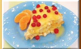 Блинчатый пирог с апельсинами