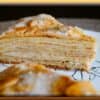 Русско-французский блинный торт с яблоками